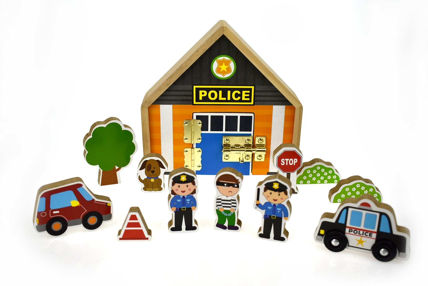 METAL LATCH PLAYSET - POLICE - Bamboo Sprout